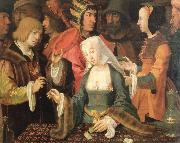 Lucas van Leyden the fortune teller oil